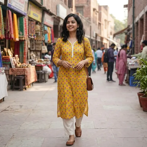 Yellow_Printed_Straight_Kurta_For_Women
