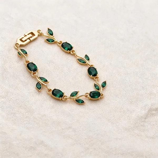 Gold_Steel_Tennis_Bracelet_For_Women