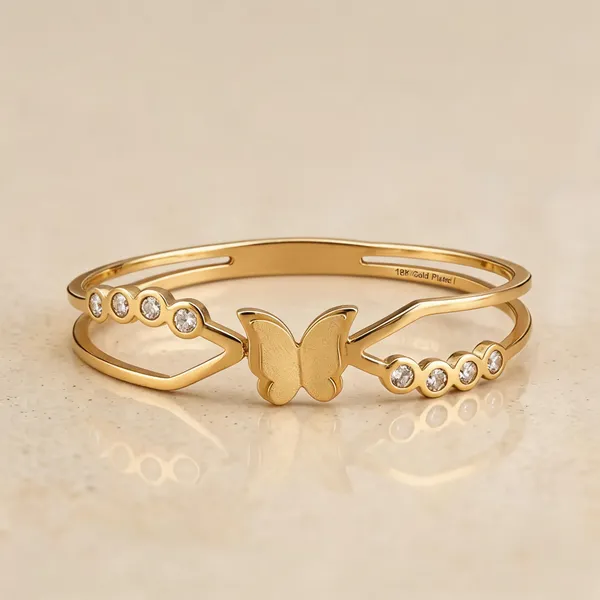 Gold_Stainless_Steel_Bangle_Bracelet_For_Women