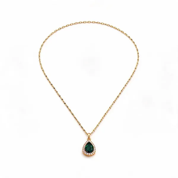 Green_Alloy_Pendant_Necklace_For_Women