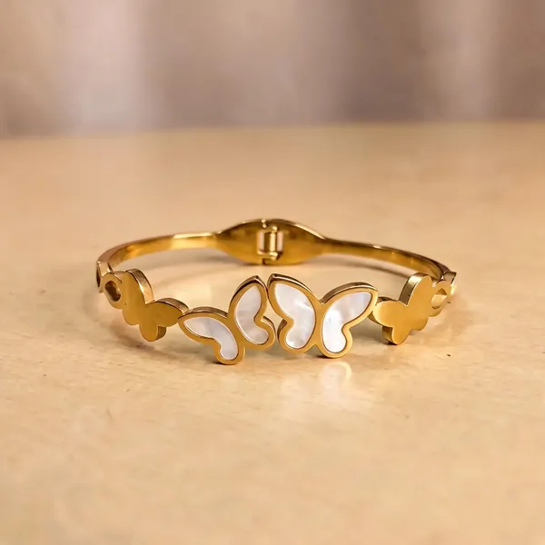 Gold_Stainless_Steel_Bangle_Bracelet_For_Women