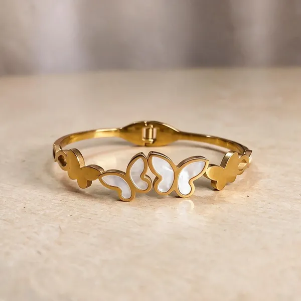 Gold_Stainless_Steel_Bangle_Bracelet_For_Women