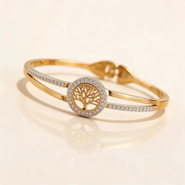 Gold_Stainless_Steel_Cuff_Bangle_Bracelet_For_Women