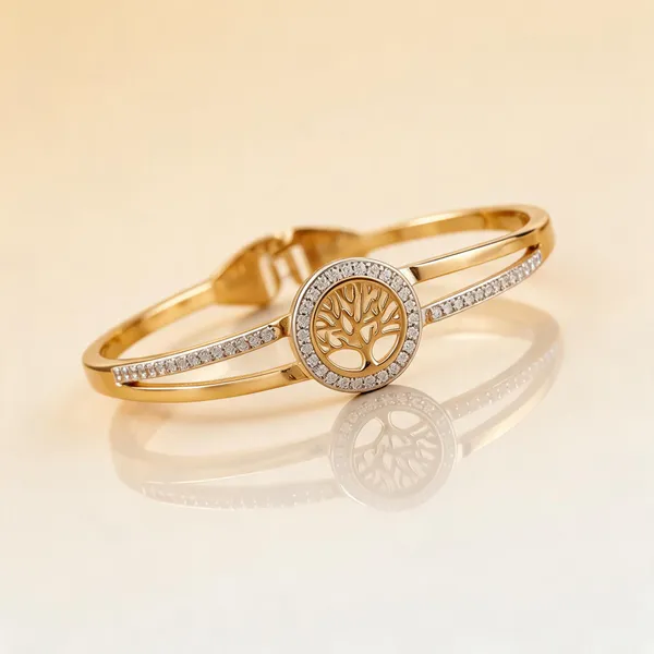 Gold_Stainless_Steel_Cuff_Bangle_Bracelet_For_Women