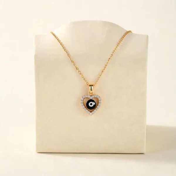 Gold_Steel_Pendant_Necklace_For_Women