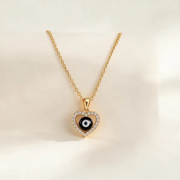 Gold_Steel_Pendant_Necklace_For_Women
