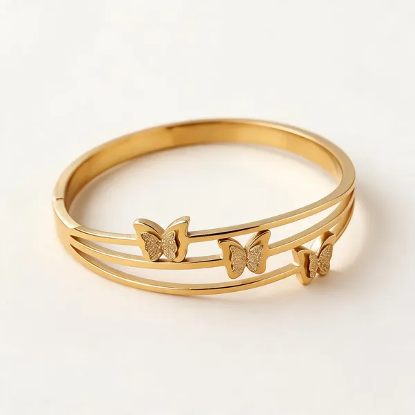 Gold_Stainless_Steel_Bangle_Bracelet_For_Women