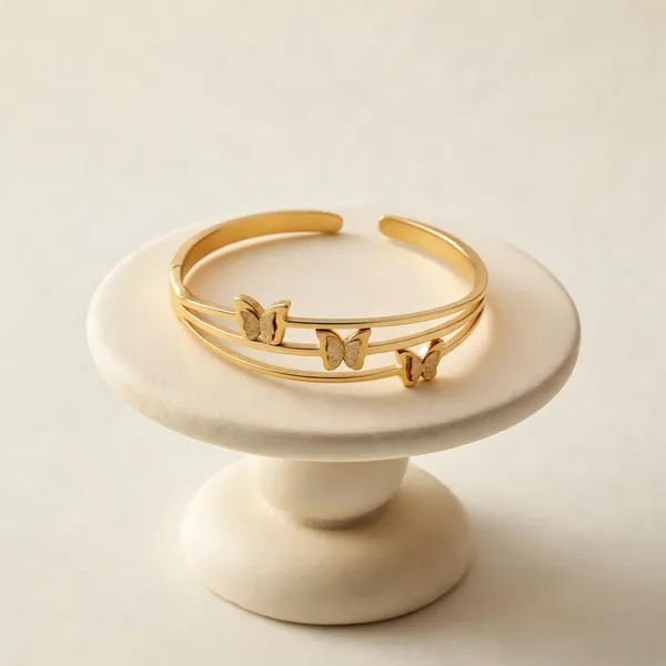 Gold_Stainless_Steel_Bangle_Bracelet_For_Women