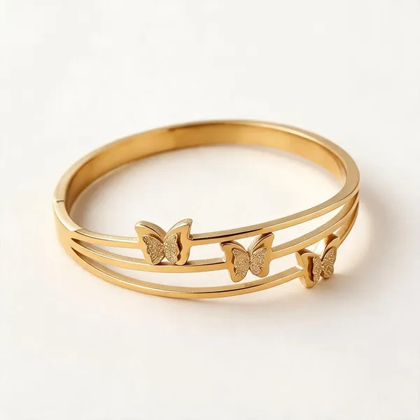 Gold_Stainless_Steel_Bangle_Bracelet_For_Women