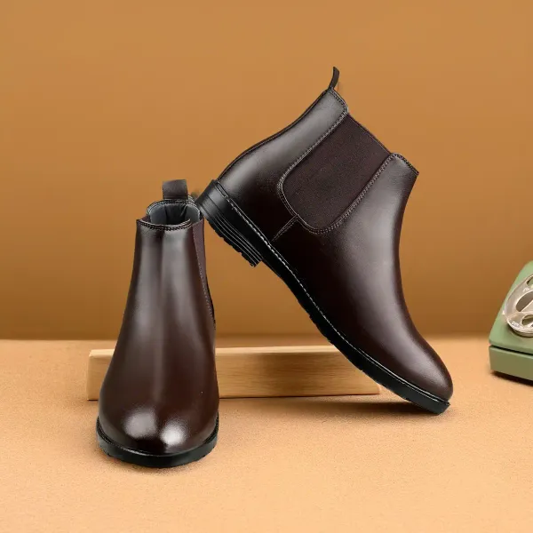 ERIX_Men's__Everyday_Use_Synthetic_Leather_chelsea_Boots_For_Men