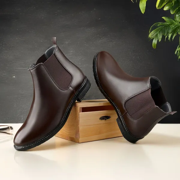 ERIX_Men's__Everyday_Use_Synthetic_Leather_chelsea_Boots_For_Men