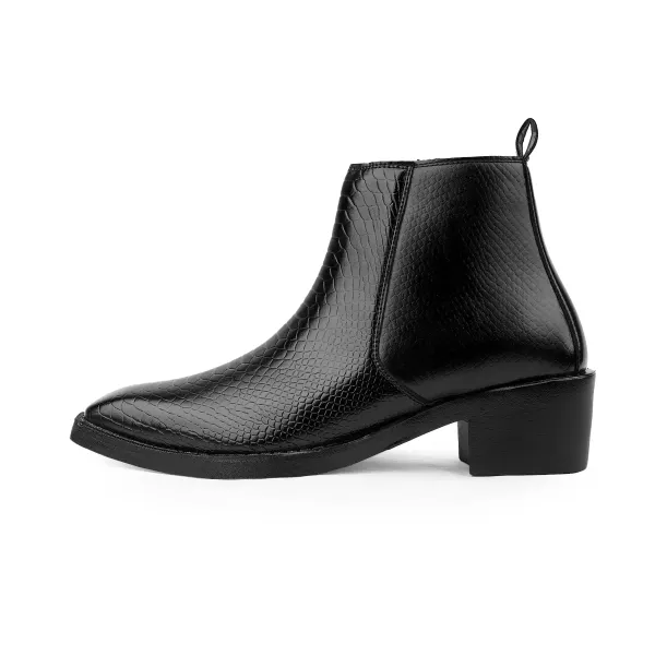 ERIX_Men's__Side_Zipper_Synthetic_Leather_chelsea_Boots_For_Men