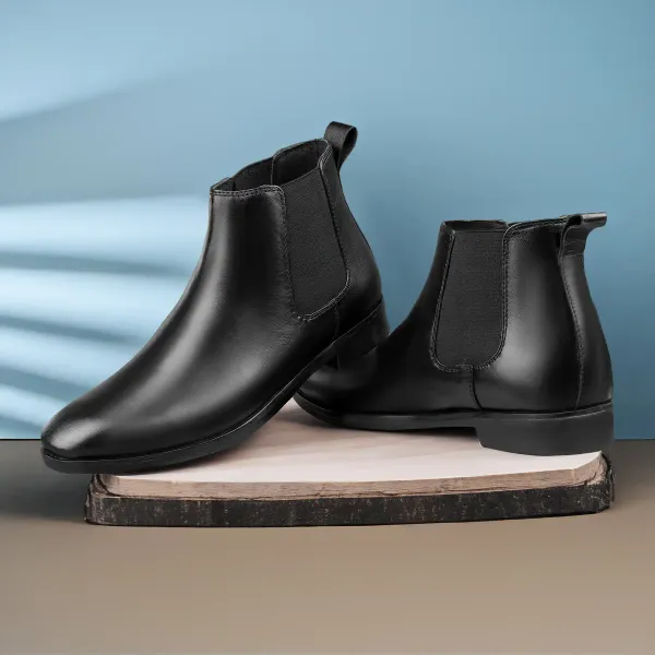 ERIX_Pure_Leather_Office_Wear__chelsea_Boots_For_Men