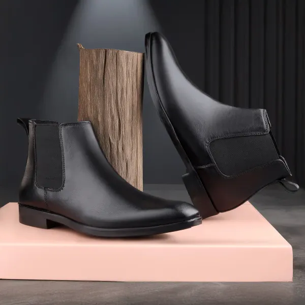 ERIX_Pure_Leather_Office_Wear__chelsea_Boots_For_Men