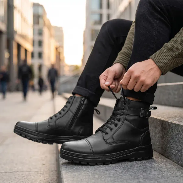 ERIX_High_Ankle_Zipper_Biker_Shoes_|_Trekking_|_Hikking_|_Stylish_Outdoor_Boots_Boots_For_Men