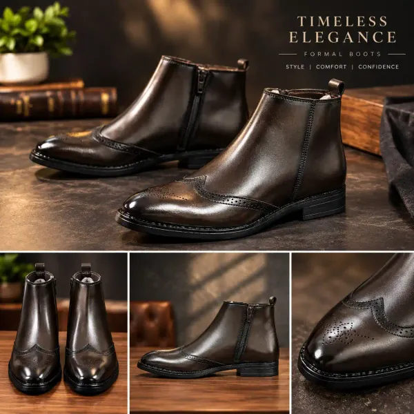 ERIX_Men'_Windsor_Brogue_classic_Wingtip_Chelsea_Boots_Boots_For_Men