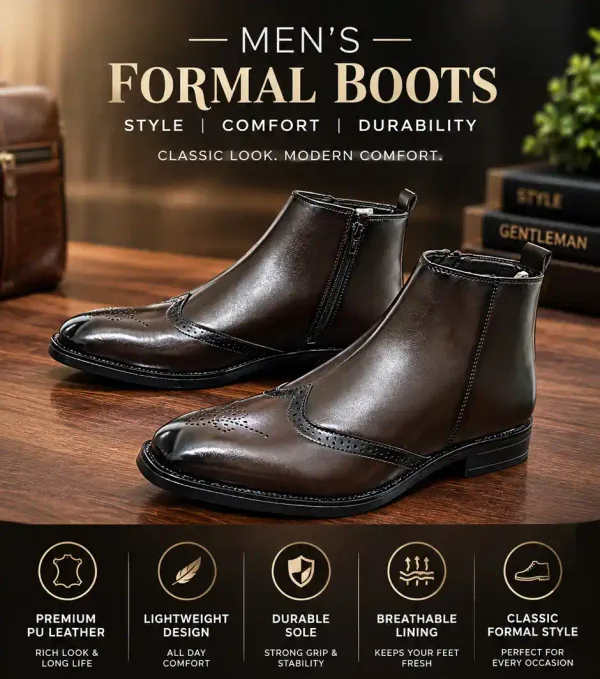ERIX_Men'_Windsor_Brogue_classic_Wingtip_Chelsea_Boots_Boots_For_Men