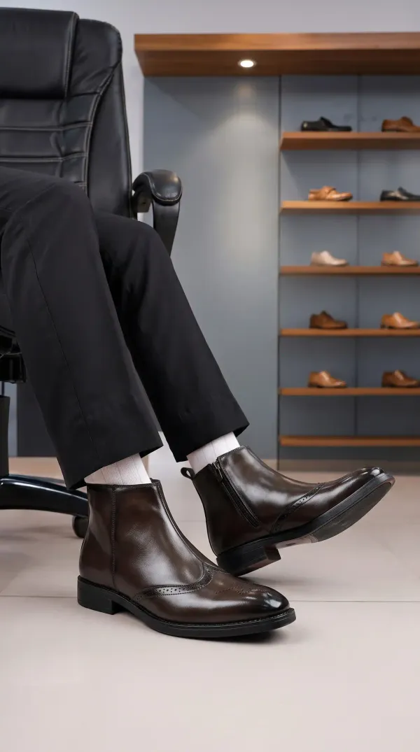 ERIX_Men'_Windsor_Brogue_classic_Wingtip_Chelsea_Boots_Boots_For_Men
