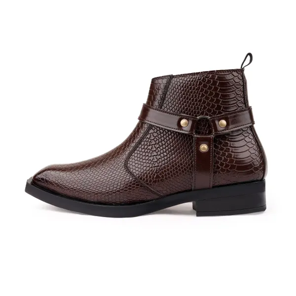 ERIX_Men's_Premium_Cuban_Heel_Side_Zip_Urben_Buckle_Strap_Chelsea_Boots_For_Men