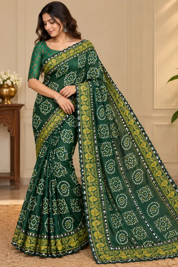Emerald_Bandhani_Elegance