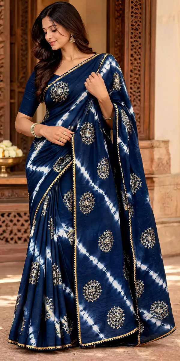 Neel_bandhej_Saree_for_Women