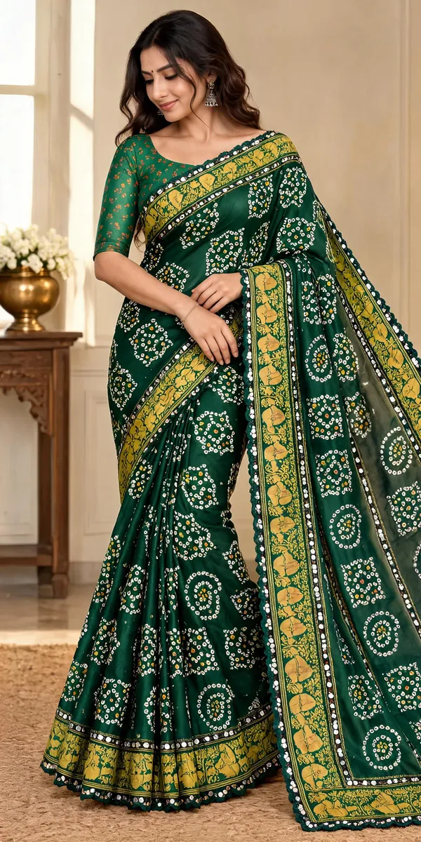 Emerald_Bandhani_Elegance