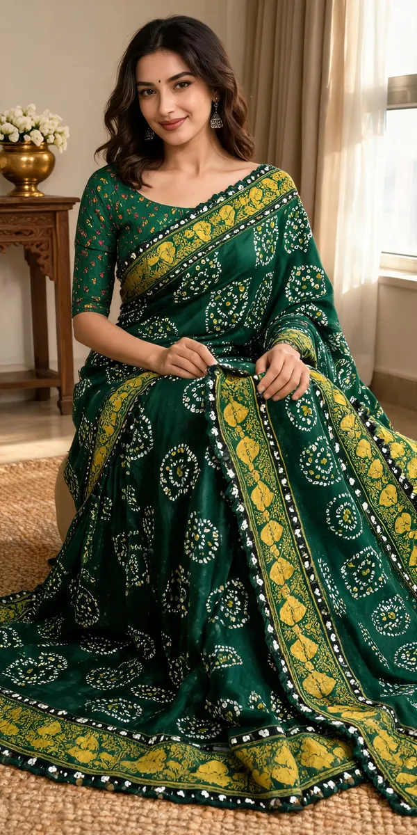 Emerald_Bandhani_Elegance