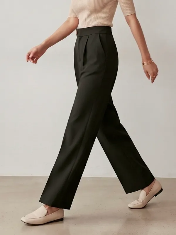 Black_Imported_Korean_Fabric_(Lachko_Korean)_Korean_Pant_For_Women