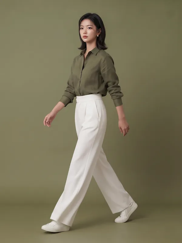 White_Imported_Korean_Fabric_(Lachko_Korean)_Korean_Pant_For_Women
