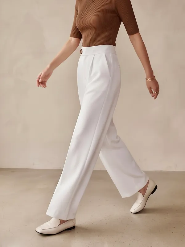 White_Imported_Korean_Fabric_(Lachko_Korean)_Korean_Pant_For_Women