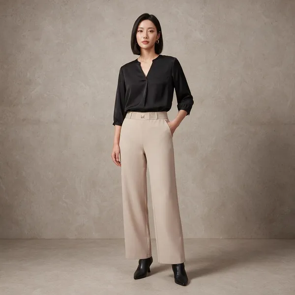 Beige_Imported_Korean_Fabric_(Lachko_Korean)_Korean_Pant_For_Women