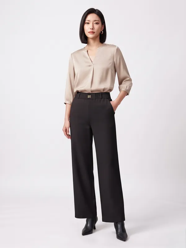 Black_Imported_Korean_Fabric_(Lachko_Korean)_Korean_Pant_For_Women