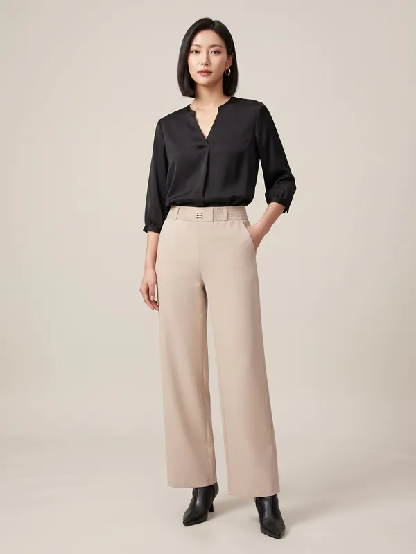 Beige_Imported_Korean_Fabric_(Lachko_Korean)_Korean_Pant_For_Women
