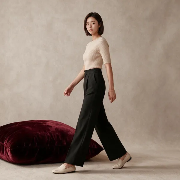 Black_Imported_Korean_Fabric_(Lachko_Korean)_Korean_Pant_For_Women