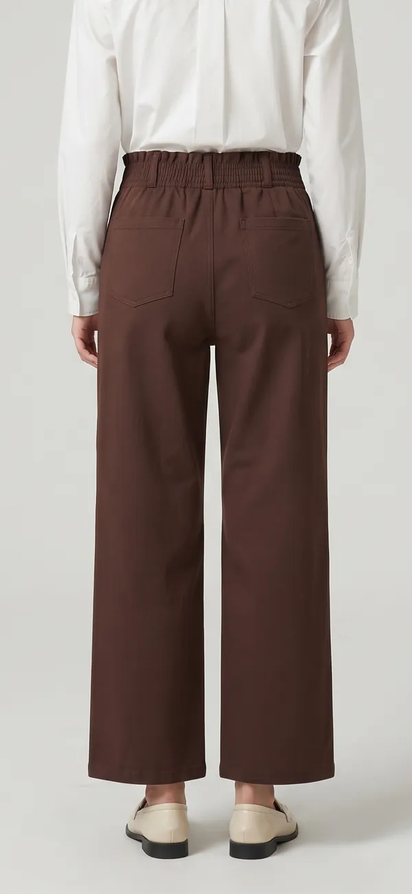 Brown_Imported_Korean_Fabric_(Lachko_Korean)_Korean_Pant_For_Women