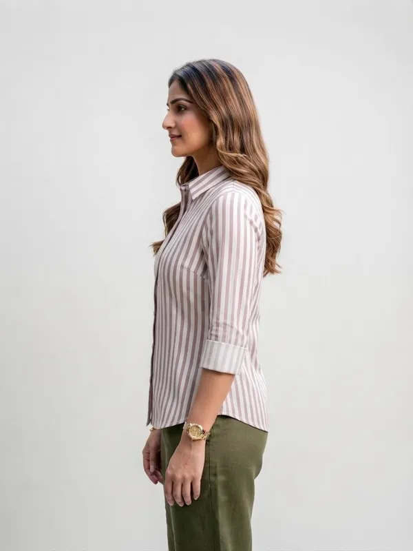 Pink_Riyon_Cotton_Striped_Shirt_For_Women