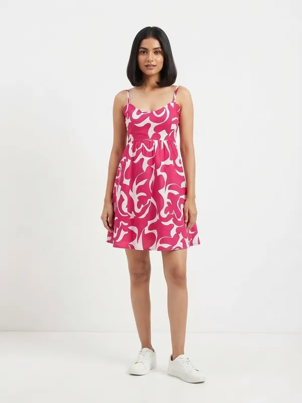 Pink_Cotton_One_Piece_For_Women