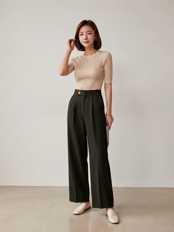 Black_Imported_Korean_Fabric_(Lachko_Korean)_Korean_Pant_For_Women
