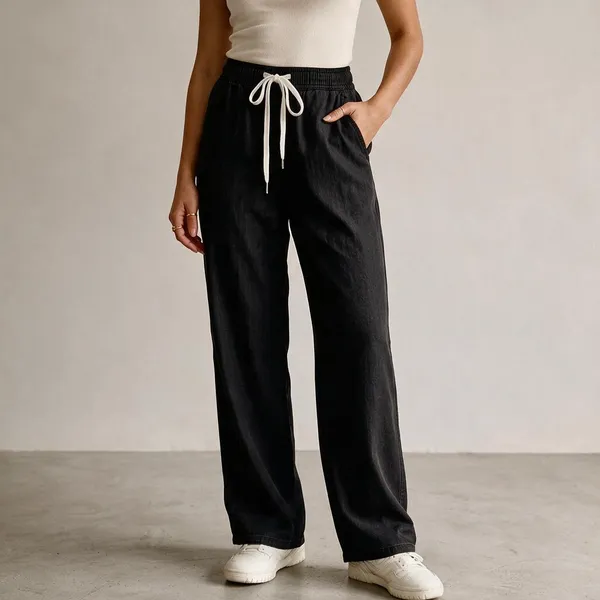 Black_Soft_Denim(Lachko/Jelly_Denim)_Lachko_Denim_Palazzo_For_Women