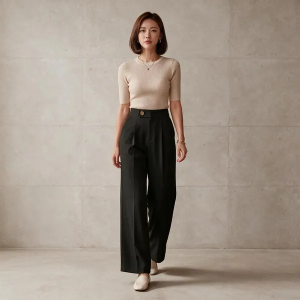 Black_Imported_Korean_Fabric_(Lachko_Korean)_Korean_Pant_For_Women