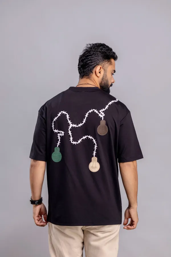 Black_Imported_Tencil_Febric_T_Shirt_For_Men
