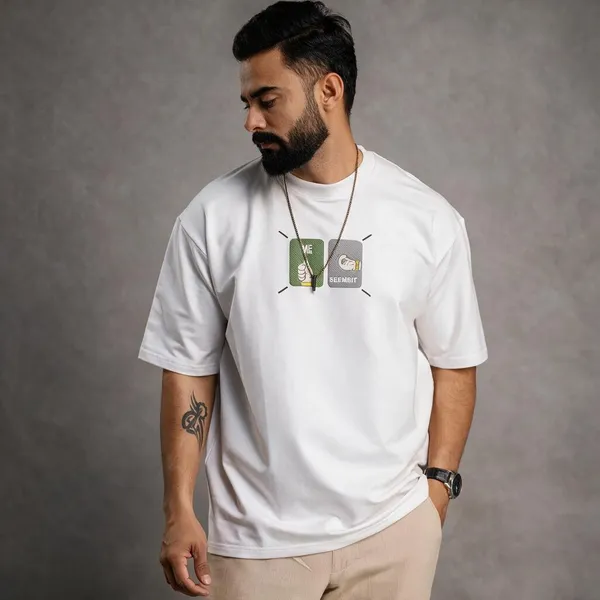 White_Premium_Cotton_Fabric_T_Shirt_For_Men