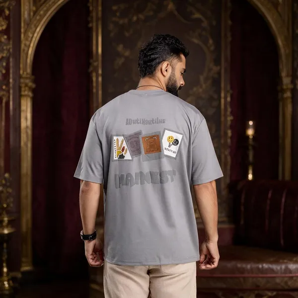 Grey_Imported_Tencil_Febric_T_Shirt_For_Men