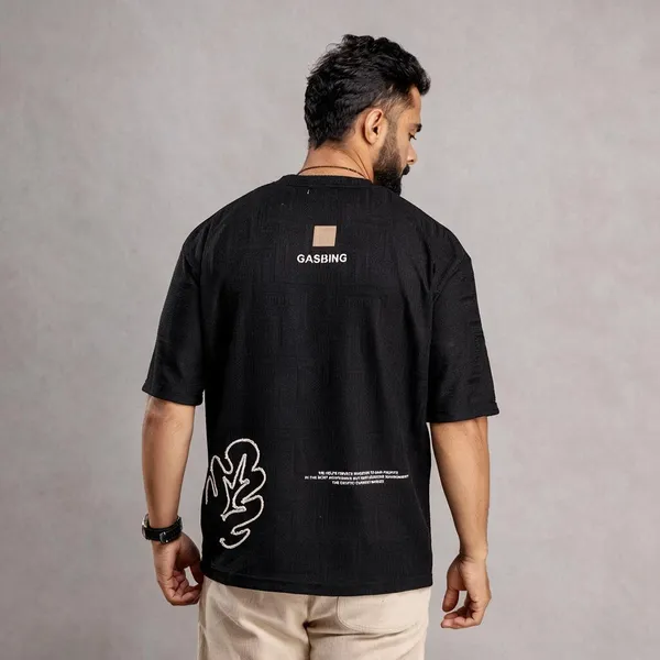 Black_Texture_Fabric_T_Shirt_For_Men
