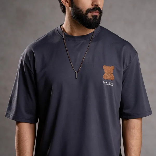 Black_Imported_Tencil_Febric_T_Shirt_For_Men