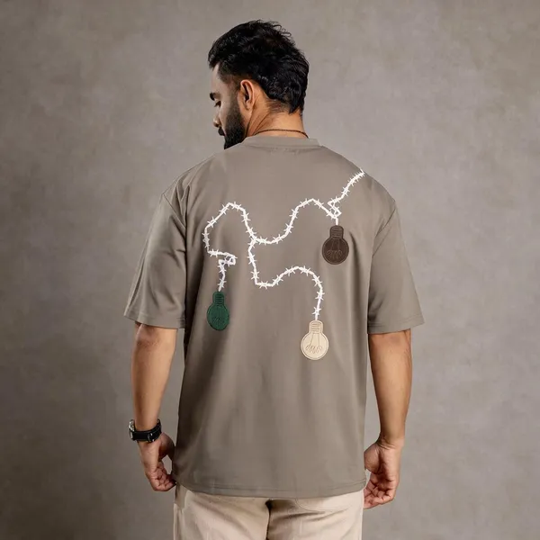 Light_Brown_Imported_Tencil_Febric_T_Shirt_For_Men