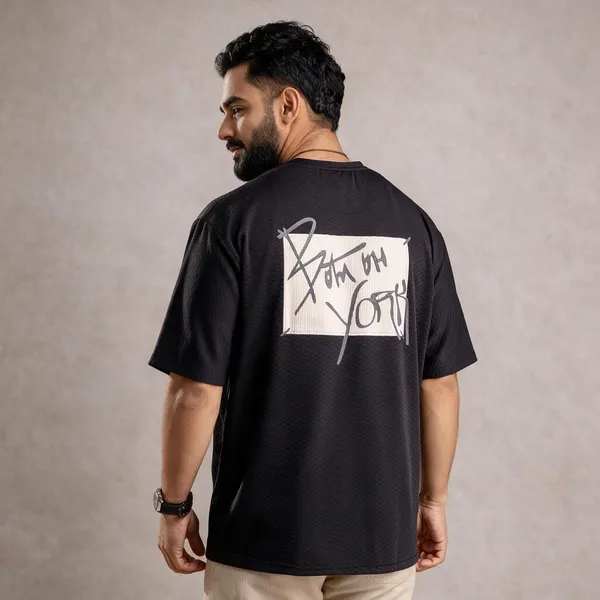 Black_Diamond_Knit_Fabric_T_Shirt_For_Men