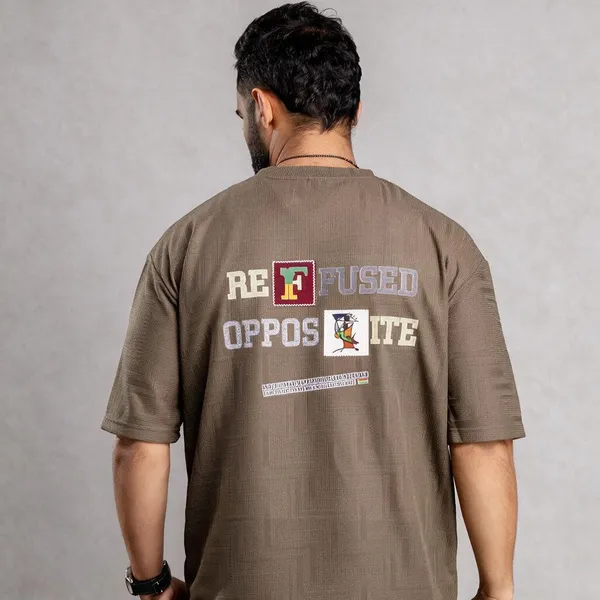 Brown_Texture_Fabric_T_Shirt_For_Men