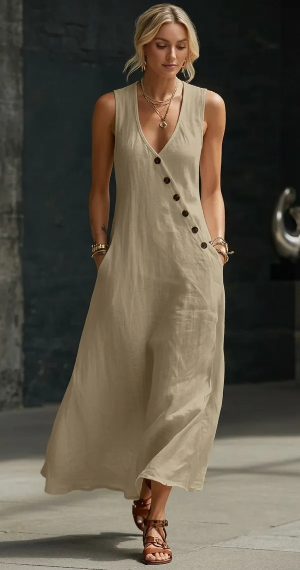 Beige_Rayon_Linen_Wide_Leg_Jumpsuit_For_Women