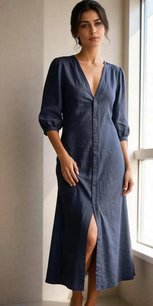 Navy_Blue_Rayon_Linen_Relaxed_Fit_Midi_Dress_For_Women